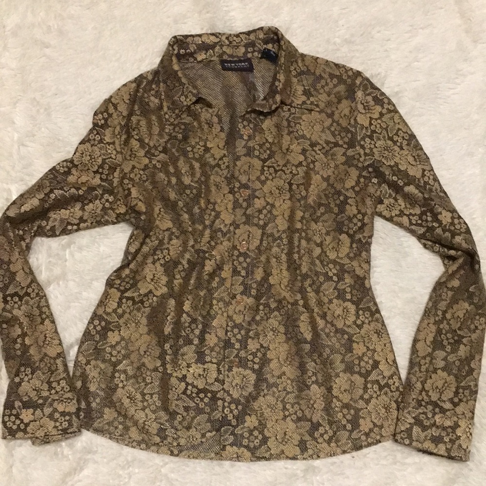 New York and Company Lace Blouse